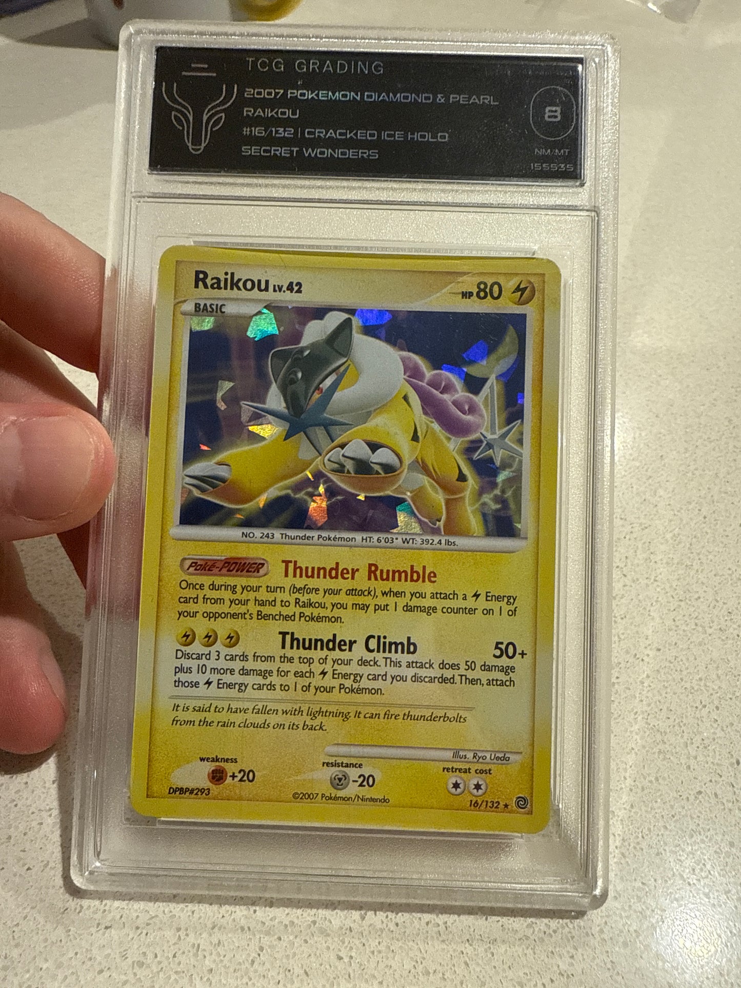 Raikou 16/132 cracked ice secret wonders TCG 8