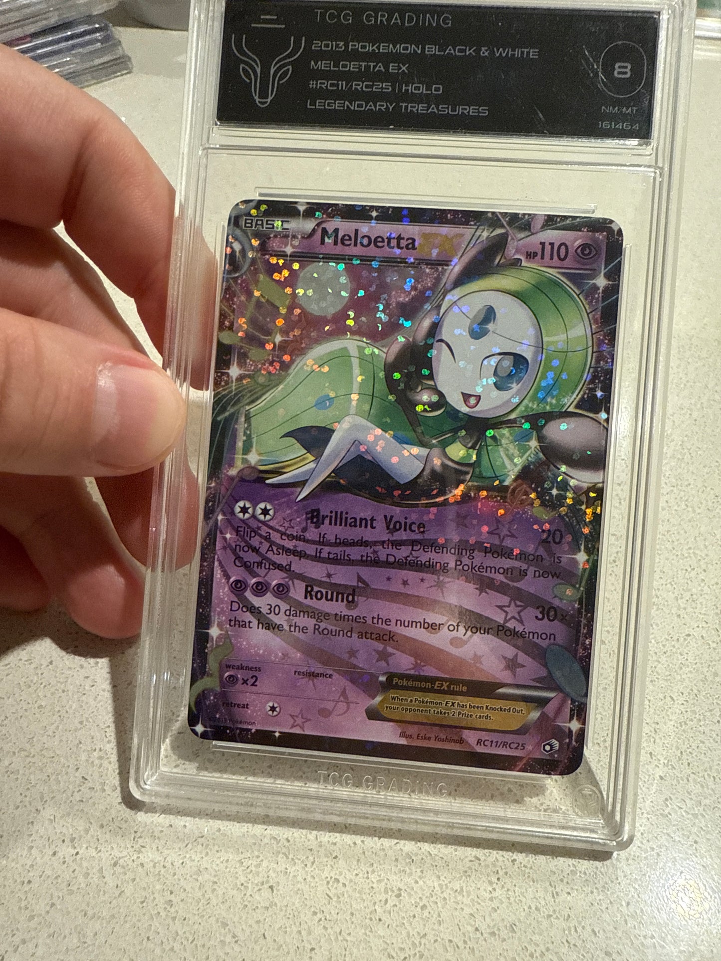 meloetta ex rc11/rc25 legendary treasures TCG 8