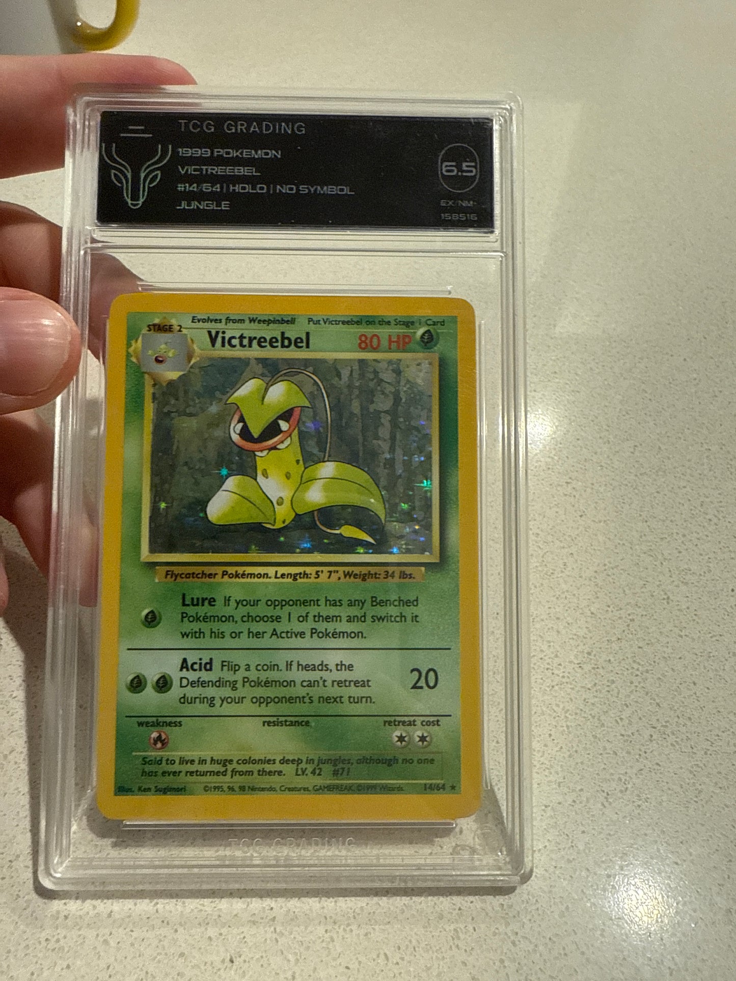 Victreebel 14/64 holo no symbol Jungle TCG 6.5