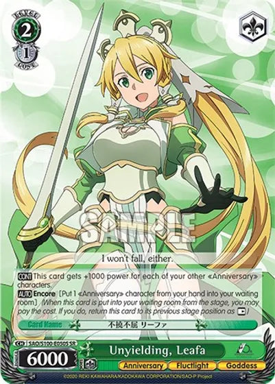 Unyielding, Leafa (SR) - Sword Art Online Animation 10th Anniversary