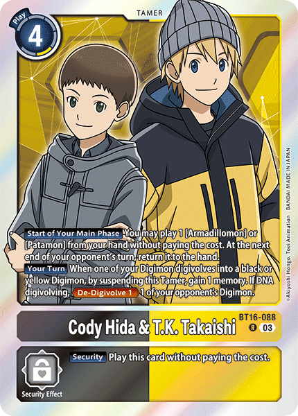 Cody Hida & T.K. Takaishi (BT16-088) Rare