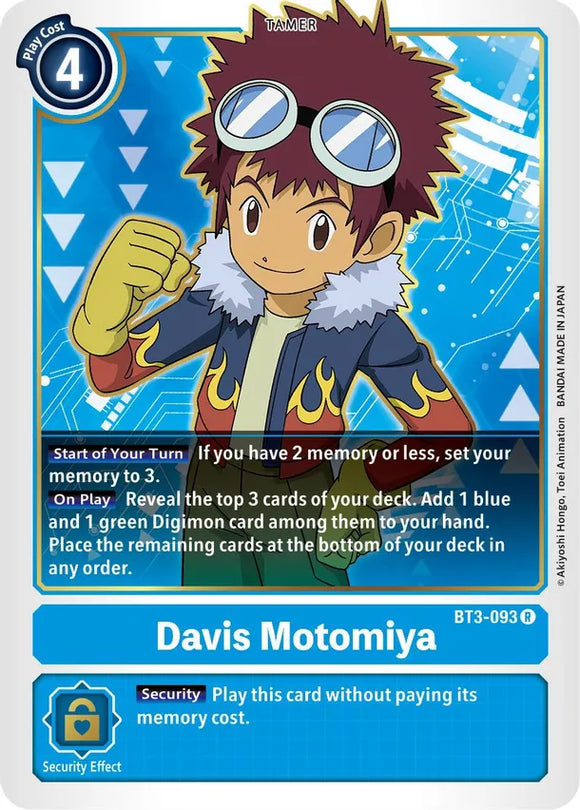 Davis Motomiya - Release Special Booster (BT01-03) Release Special Booster