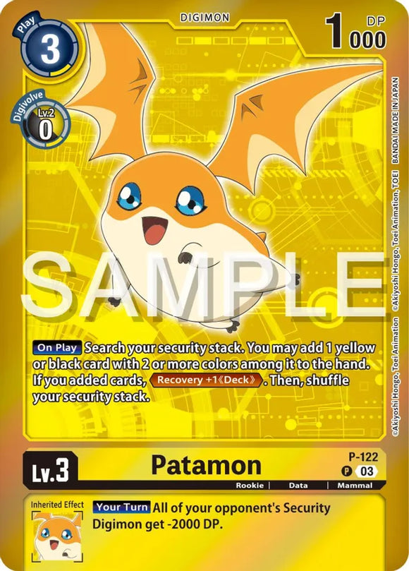 Patamon - P-122 (Digimon Adventure Box 2024) - Digimon Promotion Cards