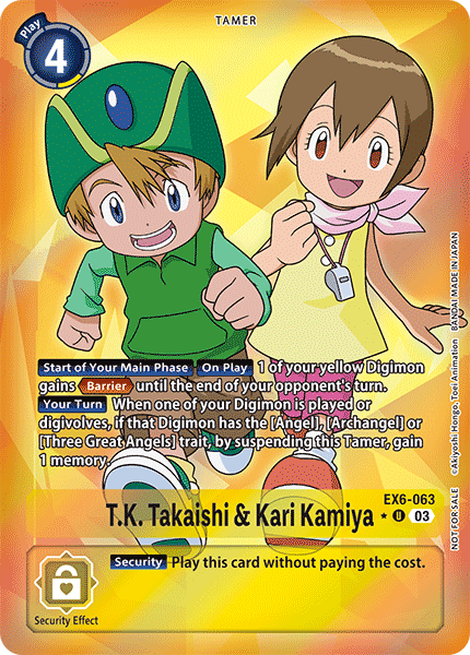 T.K. Takaishi & Kari Kamiya (EX6-063) Box Topper