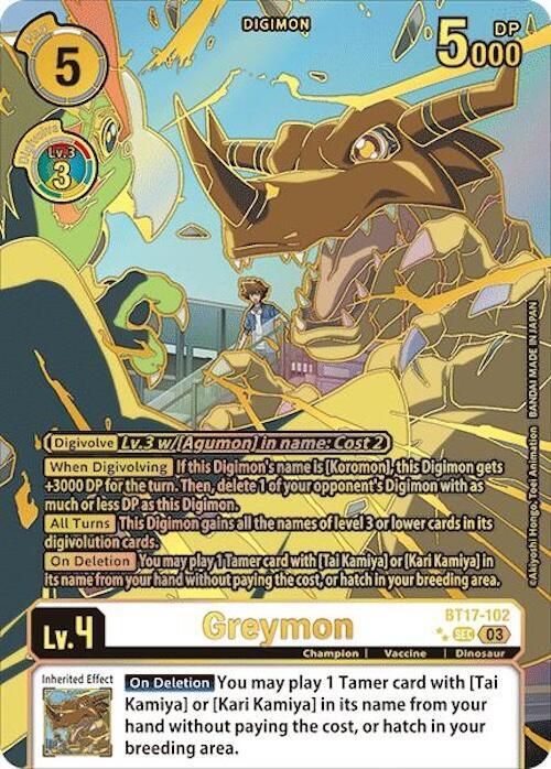 Greymon (Right) (Textured) - Secret Crisis (BT17