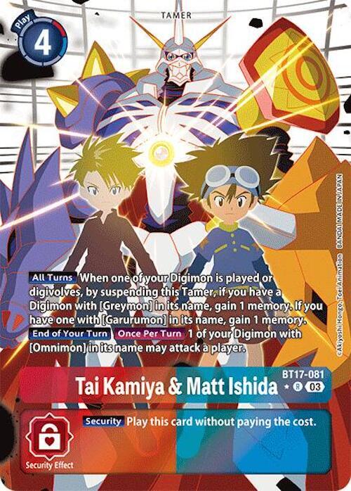 Tai Kamiya & Matt Ishida (Alternate Art) - Secret Crisis (BT17)