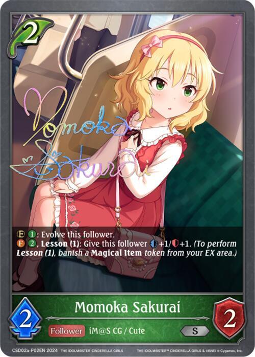 Momoka Sakurai - P02EN (Foil) - CSD02: THE IDOLM@STER CINDERELLA GIRLS