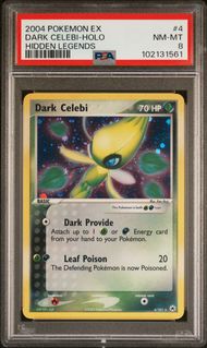 EX HIDDEN LEGENDS 4 DARK CELEBI-HOLO PSA 8