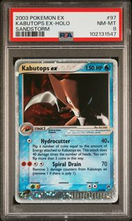 EX SANDSTORM 97 KABUTOPS EX-HOLO PSA 8